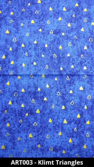 Cuffietta Chirurgica Klimt triangoli blu