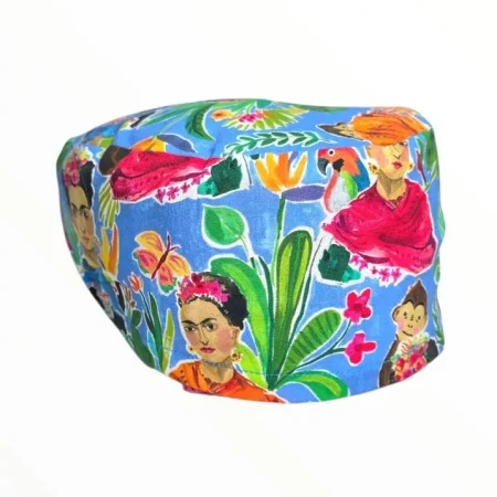 Cuffietta Chirurgica Frida Khalo azzurro