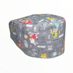 Cuffietta chirurgica Alice nel Paese delle Meraviglie grigio