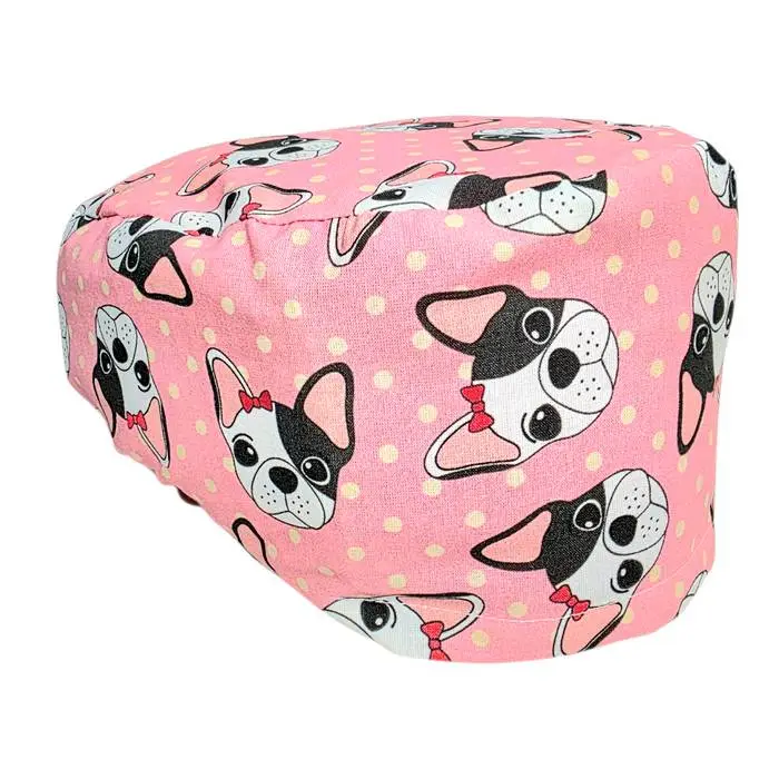 Cuffietta chirurgica Bouledogue francese rosa Cuffietta chirurgica Bouledogue francese rosa