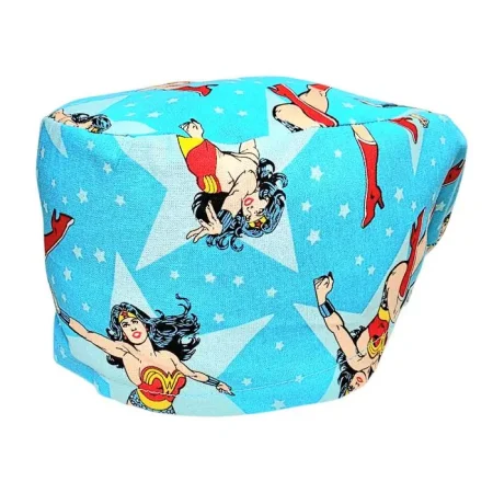 Cuffietta chirurgica Wonder Woman azzurro