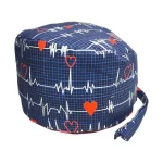 Cuffietta chirurgica Ekg blu quadri