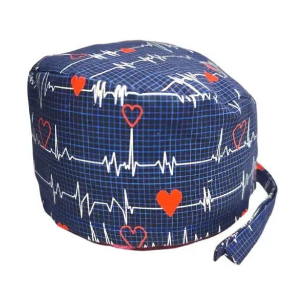 Cuffietta chirurgica Ekg blu quadri