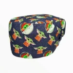 Cuffietta chirurgica Baby Yoda blue jeans_elastico