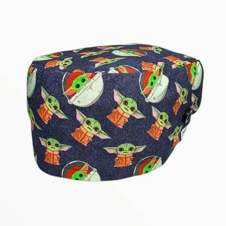 Cuffietta chirurgica Baby Yoda blue jeans