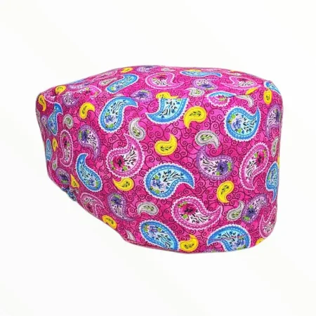 Cuffietta chirurgica Paisley fucsia
