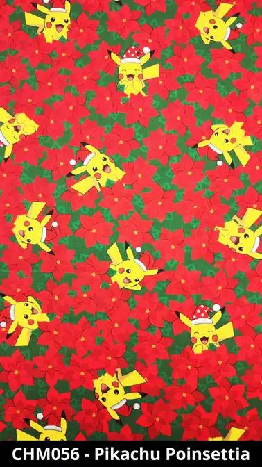 Cuffietta chirurgica Pikachu poinsettia