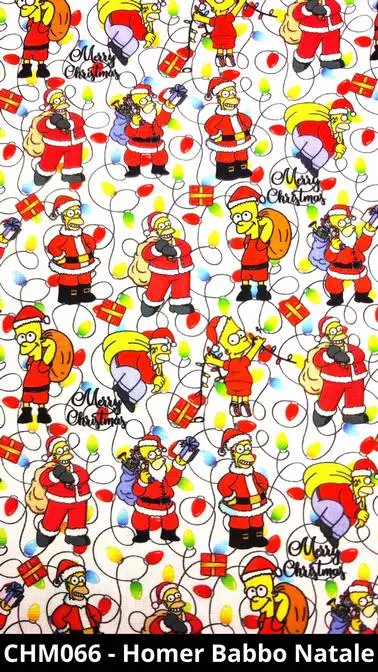 Cuffietta chirurgica Homer Babbo Natale