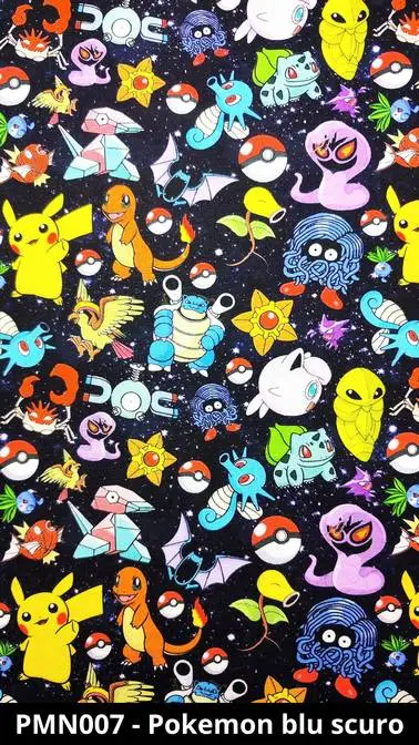 Cuffietta chirurgica Pokemon blu scuro