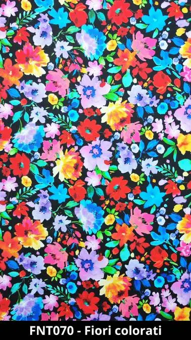 Cuffietta chirurgica fiori colorati