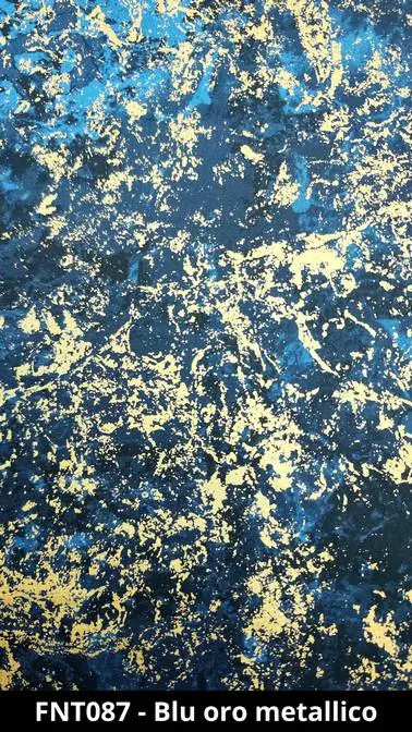 Cuffietta chirurgica blu oro metallico