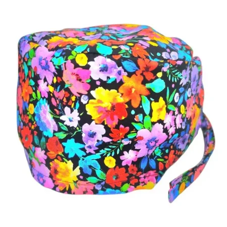 Cuffietta chirurgica fiori colorati