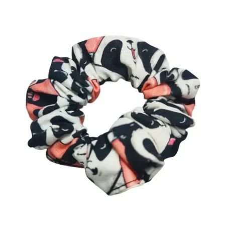 Scrunchie Panda e cuori