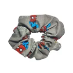 Scrunchie Spiderman kawaii grigio