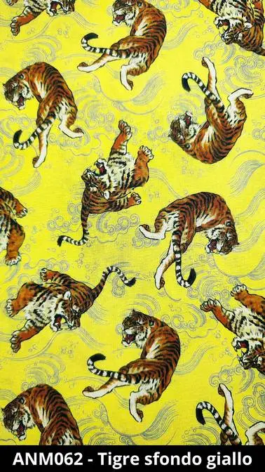 ANM062 Cuffietta chirurgica tigre giallo