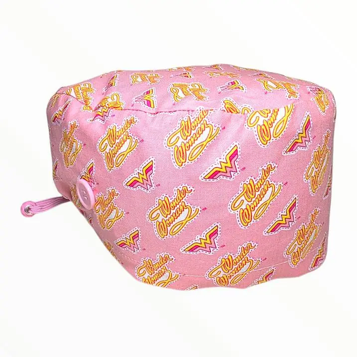 Cuffia chirurgica Wonder Woman logo rosa Cuffia chirurgica Wonder Woman logo rosa