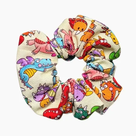 Scrunchie draghi colorati
