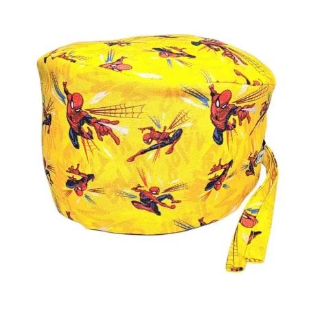 Cuffietta chirurgica Spiderman giallo