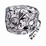 Cuffietta chirurgica Jack bianco nero