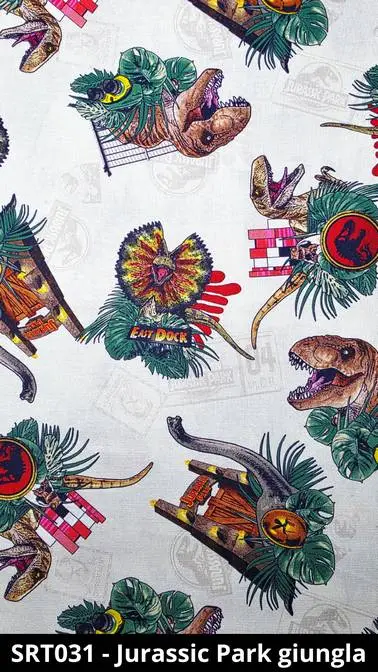 SRT031 Cuffietta chirurgica Jurassic Park giungla