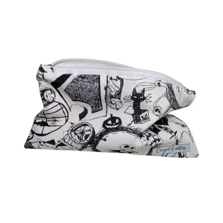 Astuccio Jack Skeletron bianco e nero