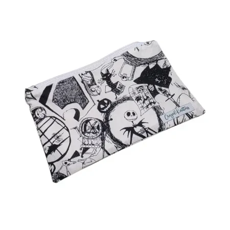 Astuccio Jack Skeletron bianco e nero