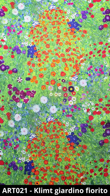 Cuffietta chirurgica Klimt giardino fiorito Cuffietta chirurgica Klimt giardino fiorito
